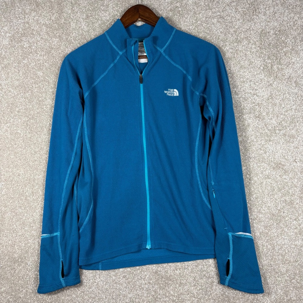 The North Face Flight Series Womens Blue Full Zip Fleece Jacket Thumbholes M